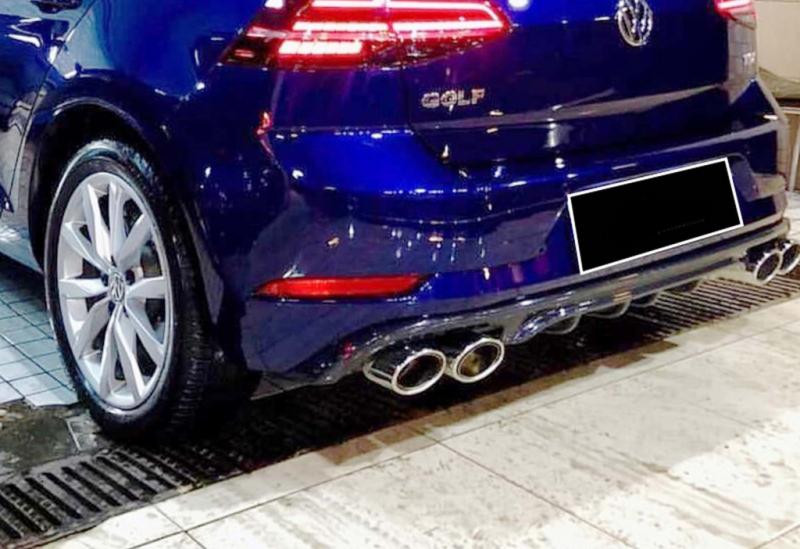 Купити Задній дифузор DPT V-1 (2017-2019, чорний глянець) для Volkswagen Golf 7/E-Golf