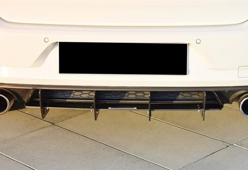 Купить Задний диффузор DPT V-2 (для GTI, 2017-2019, черный матовый) для Volkswagen Golf 7/E-Golf