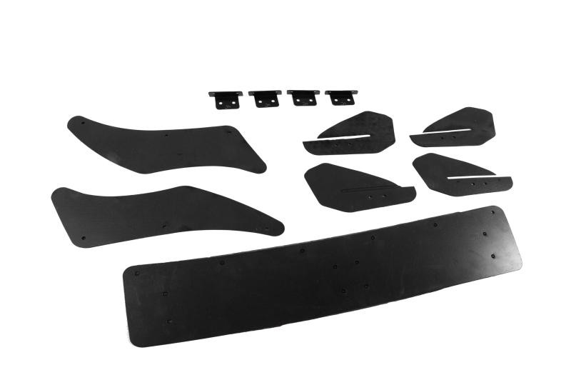 Купить Задний диффузор DPT V-4 (для R/R-Line, 2012-2019, черный матовый) для Volkswagen Golf 7/E-Golf