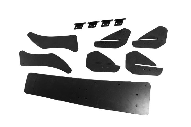 Купить Задний диффузор DPT V-4 (для R/R-Line, 2012-2019, черный матовый) для Volkswagen Golf 7/E-Golf