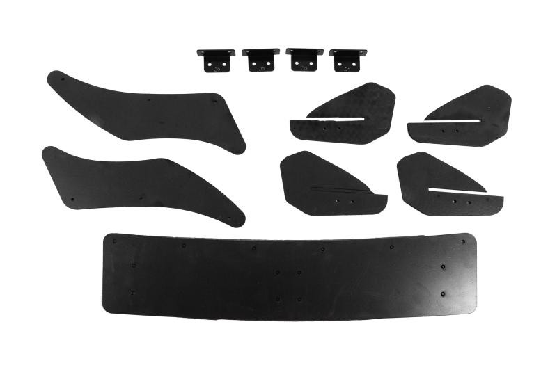 Купить Задний диффузор DPT V-4 (для R/R-Line, 2012-2019, черный матовый) для Volkswagen Golf 7/E-Golf