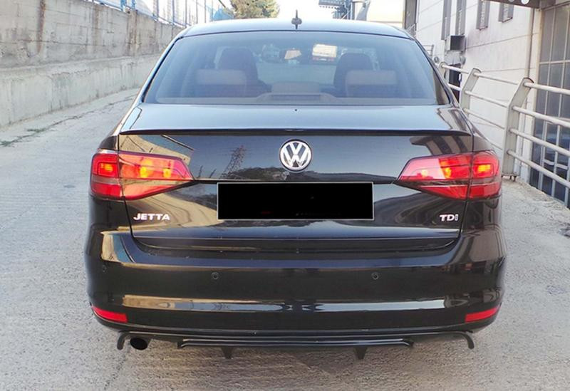 Купить Задний диффузор DPT (2014-2018, черный глянец) для Volkswagen Jetta