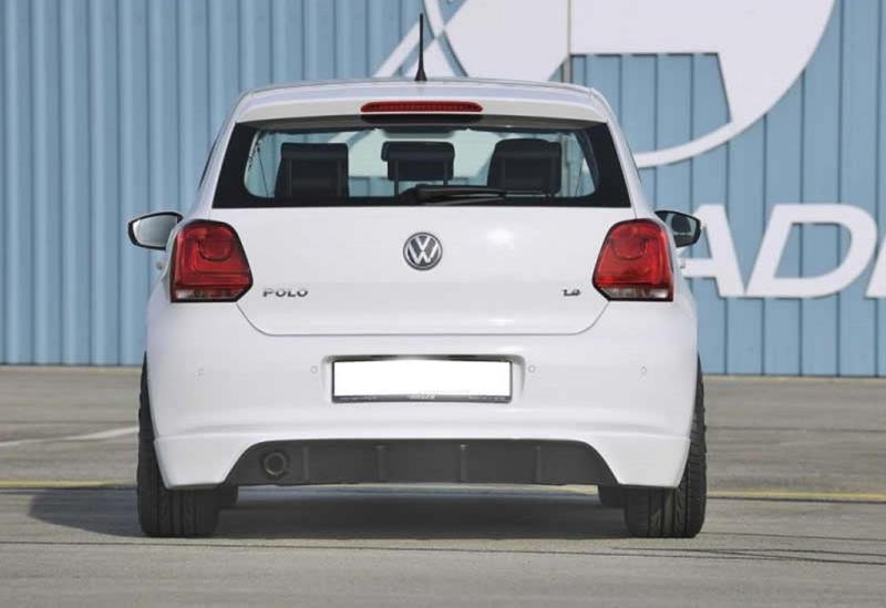 Купити Задній дифузор DPT (2010-2013, чорний глянець) для Volkswagen Polo рр