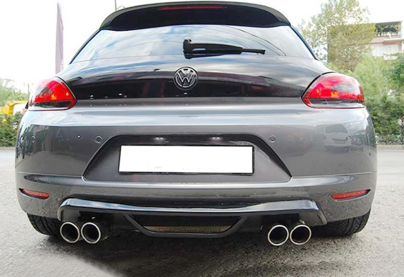 Купити Задній дифузор DPT V-1 (2008-2013, чорний глянець) для Volkswagen Scirocco