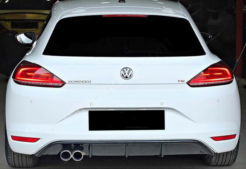 Купити Задній дифузор DPT V-5 (2014-2017, чорний глянець) для Volkswagen Scirocco