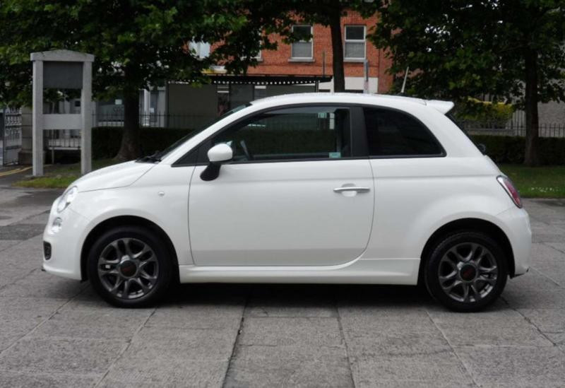Купить Боковые пороги DPT (черный глянец) для Fiat 500/500L