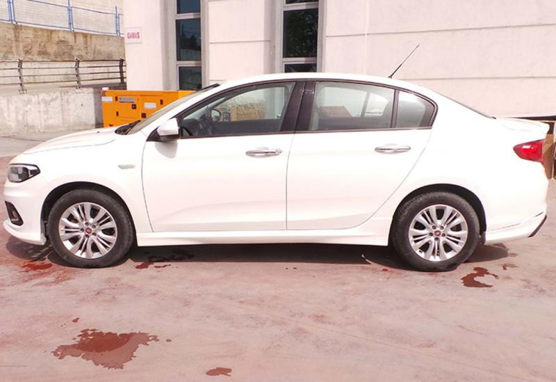 Купить Боковые пороги DPT (под покраску) для Fiat Tipo 2016- гг