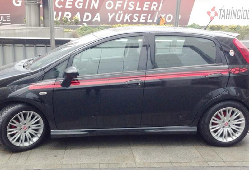 Купить Боковые пороги DPT (2012-2018, Под покраску) для Fiat Punto Grande/EVO