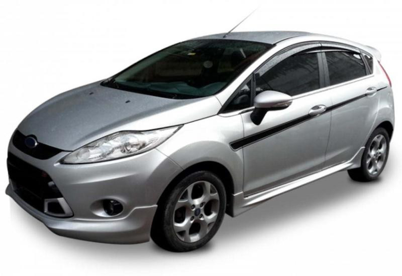 Купить Боковые пороги DPT V-1 (HB, Под покраску) для Ford Fiesta 2008-2017 гг