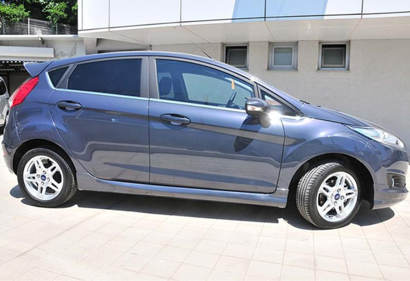 Купить Боковые пороги DPT V-3 (HB, черный глянец) для Ford Fiesta 2008-2017 гг