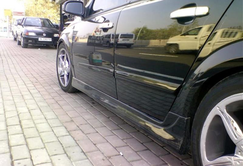 Купить Боковые пороги DPT (2004-2009, Под покраску) для Opel Astra H