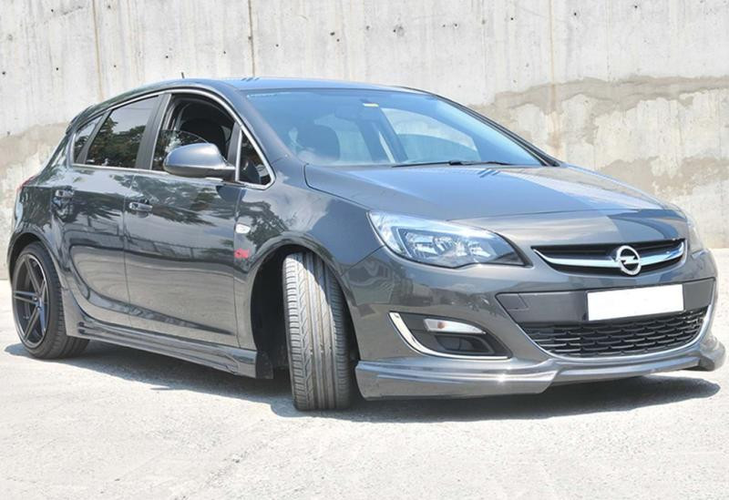 Купити Бокові пороги DPT V-3 (Під фарбування) для Opel Astra J 2009-2015 рр