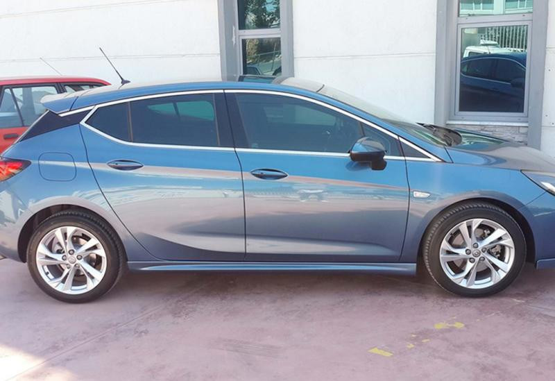 Купить Боковые пороги DPT V-3 (под покраску) для Opel Astra K 2016-2021 гг