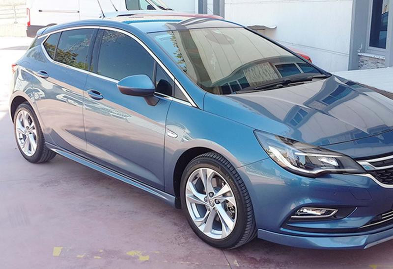 Купить Боковые пороги DPT V-3 (под покраску) для Opel Astra K 2016-2021 гг
