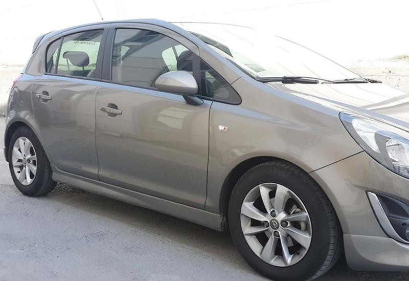 Купити Бокові пороги DPT V-3 (чорний глянець) для Opel Corsa D 2007-2014 рр