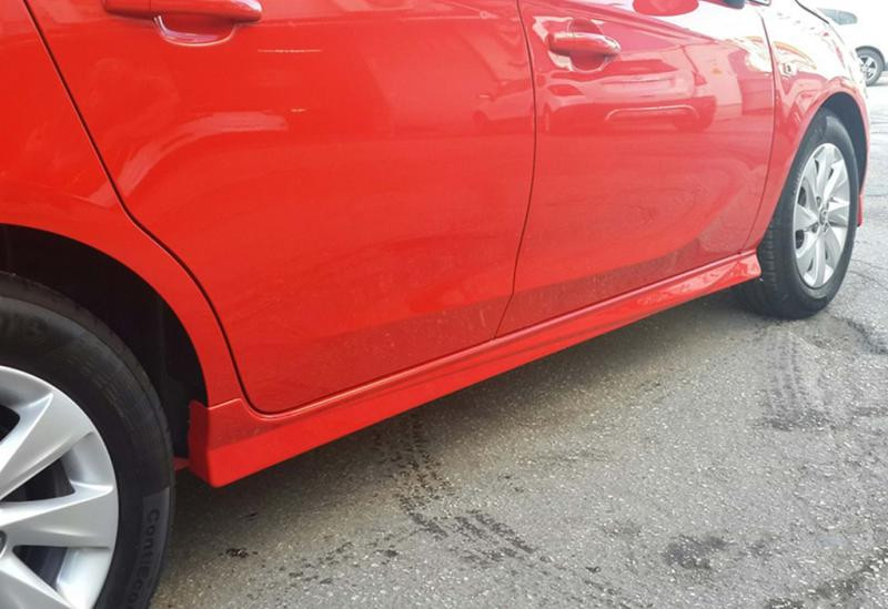 Купить Боковые пороги DPT (черный глянец) для Opel Corsa E 2015-2019 гг