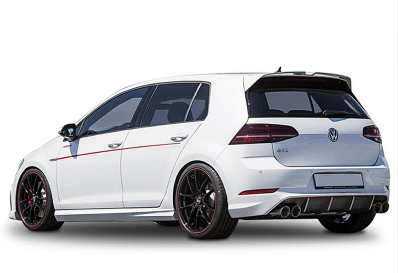Купить Боковые пороги DPT V-5 (черный глянец) для Volkswagen Golf 7/E-Golf