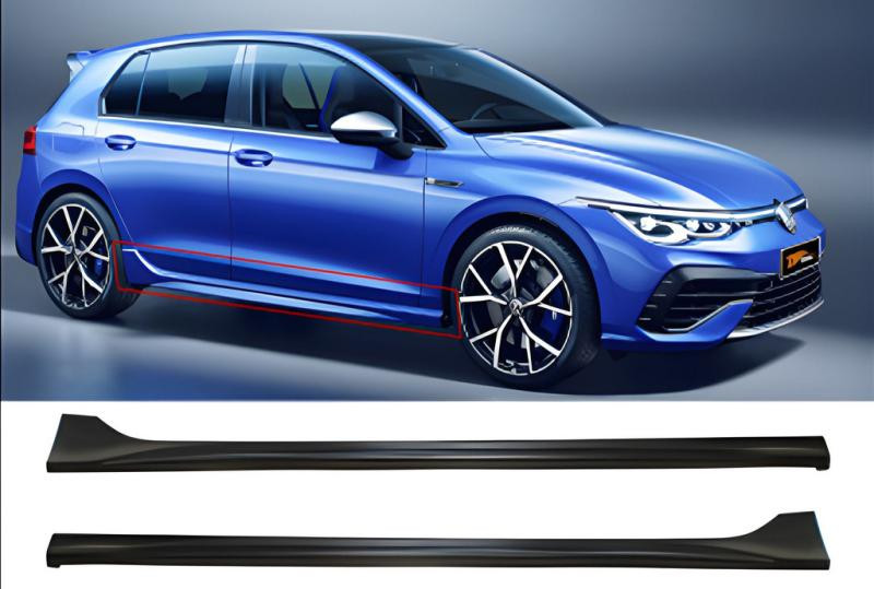 Купити Бокові пороги DPT V-3 (Під фарбування) для Volkswagen Golf 8