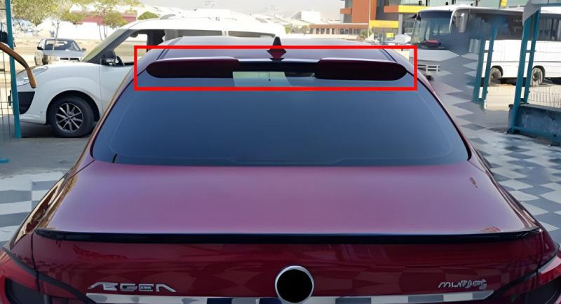 Купити Бленда на стекло DPT (чорний глянець) для Fiat Tipo 2016- рр