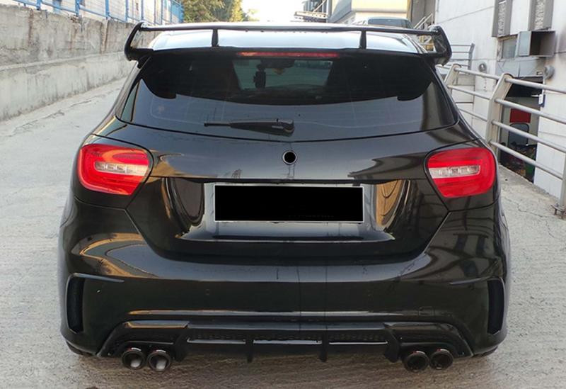 Купить Спойлер DPT V-1 (черный глянец) для Mercedes A-сlass W176 2012-2018 гг