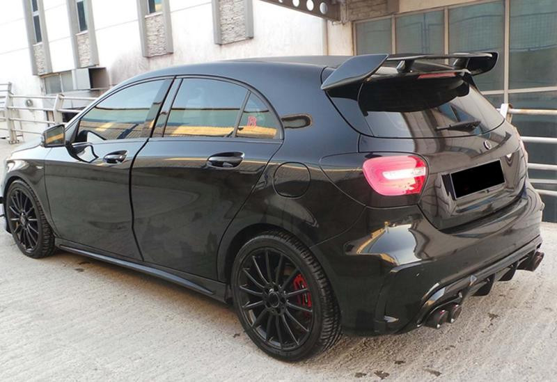 Купить Спойлер DPT V-1 (черный глянец) для Mercedes A-сlass W176 2012-2018 гг
