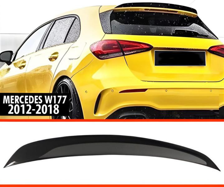 Купити Спойлер DPT V-4 (чорний глянець) для Mercedes A-сlass W176 2012-2018 рр