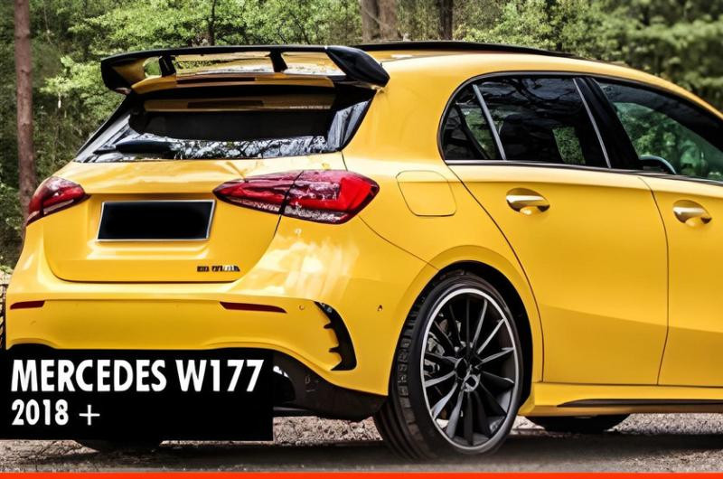 Купить Спойлер DPT V-1 (черный глянец) для Mercedes A-сlass W177 2018- гг