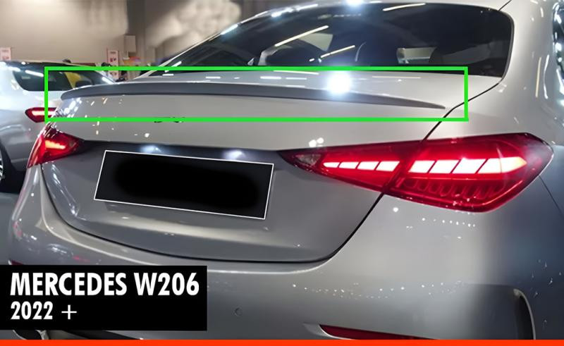 Купить Спойлер DPT (черный глянец) для Mercedes C-class W206 2022- рр