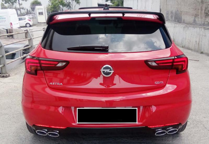 Купити Спойлер DPT V-2 (чорний глянець) для Opel Astra K 2016-2021 рр