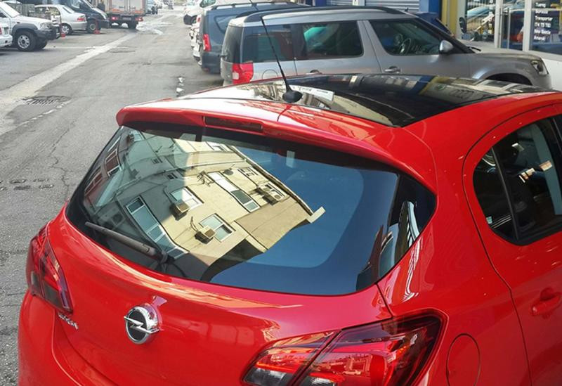 Купити Спойлер DPT V-2 (чорний глянець) для Opel Corsa E 2015-2019 рр