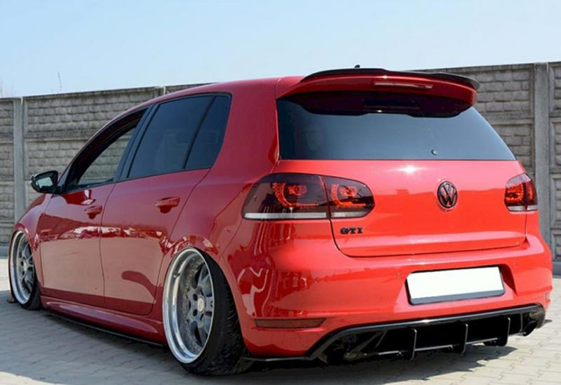 Купить Спойлер DPT V-4 (HB, черный глянец) для Volkswagen Golf 6