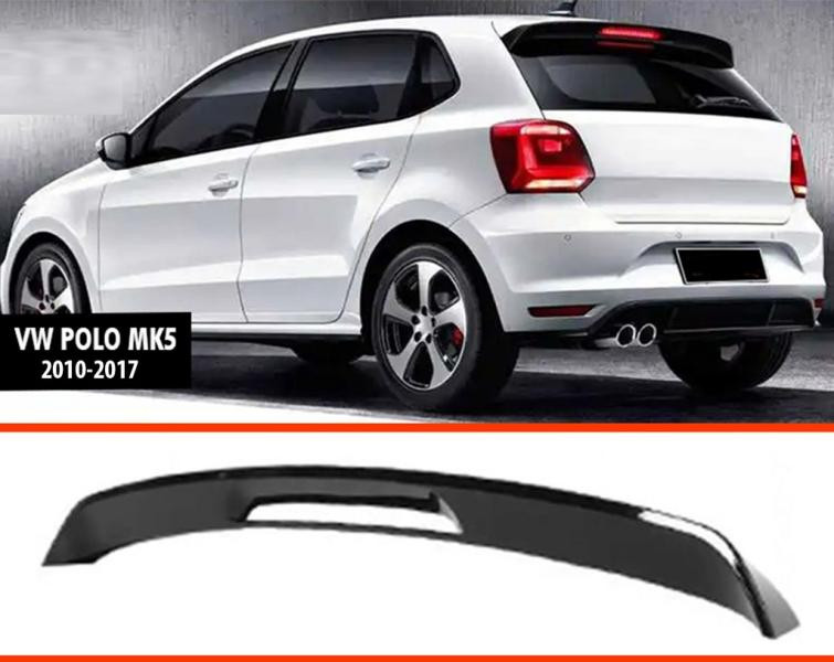 Купити Спойлер DPT V-2 (HB, чорний глянець) для Volkswagen Polo 2010-2017 рр