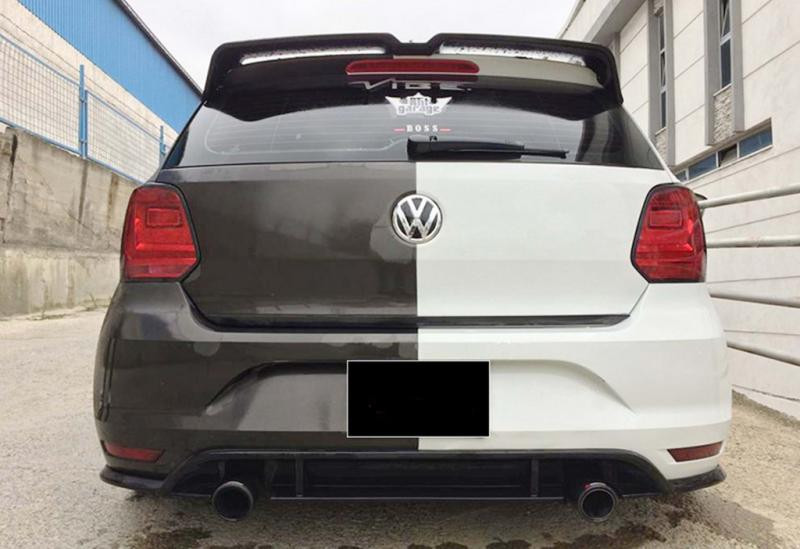 Купити Спойлер DPT V-3 (HB, чорний глянець) для Volkswagen Polo 2010-2017 рр