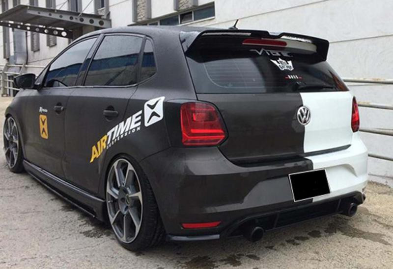 Купити Спойлер DPT V-3 (HB, чорний глянець) для Volkswagen Polo 2010-2017 рр