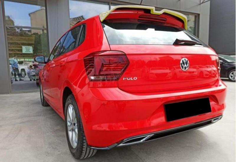Купити Спойлер DPT V-4 (2017-2021, HB, чорний глянець) для Volkswagen Polo 2017- рр