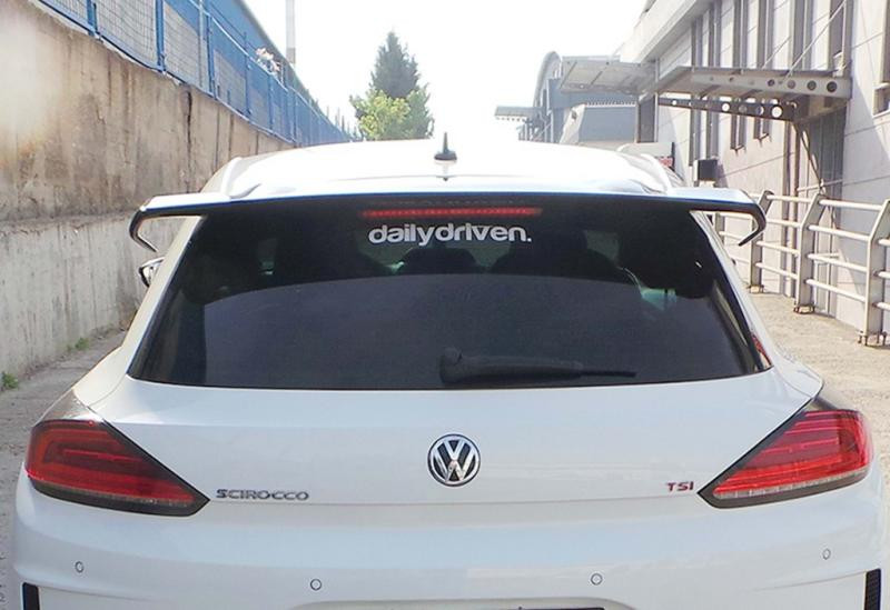 Купити Спойлер DPT V-1 (2014-2017, чорний глянець) для Volkswagen Scirocco