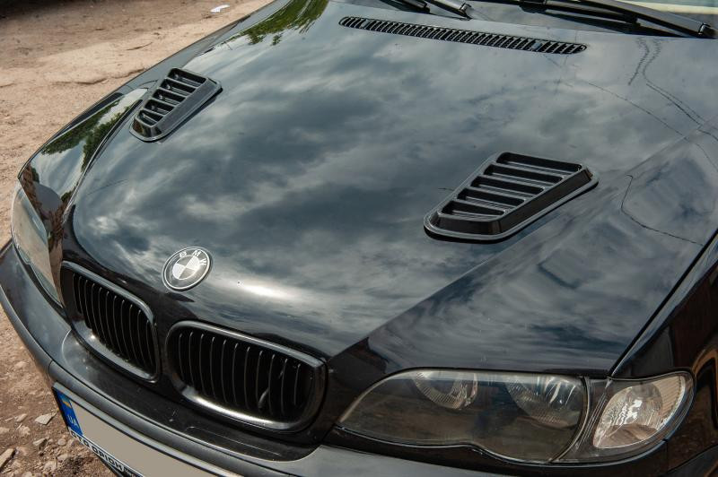 Купити Універсальні накладки на капот DPT (2 шт, чорний глянець)