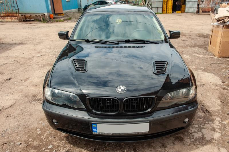 Купити Універсальні накладки на капот DPT (2 шт, чорний глянець)