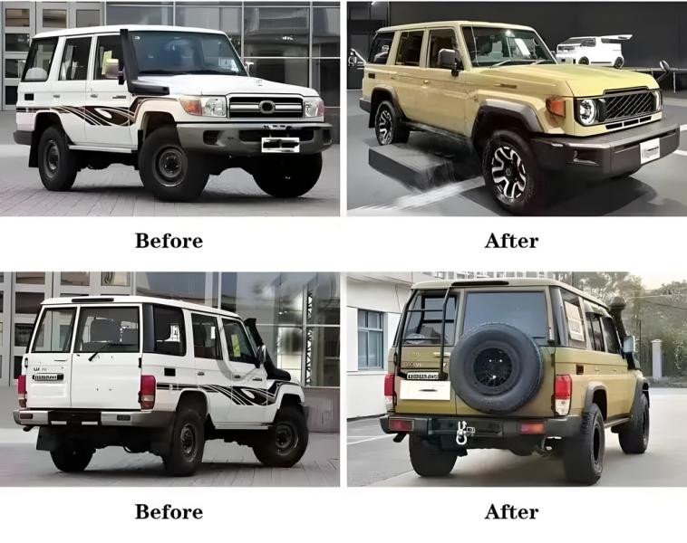 Купити Комплект рестайлінгу на 2024 рік для Toyota Land Cruiser 70