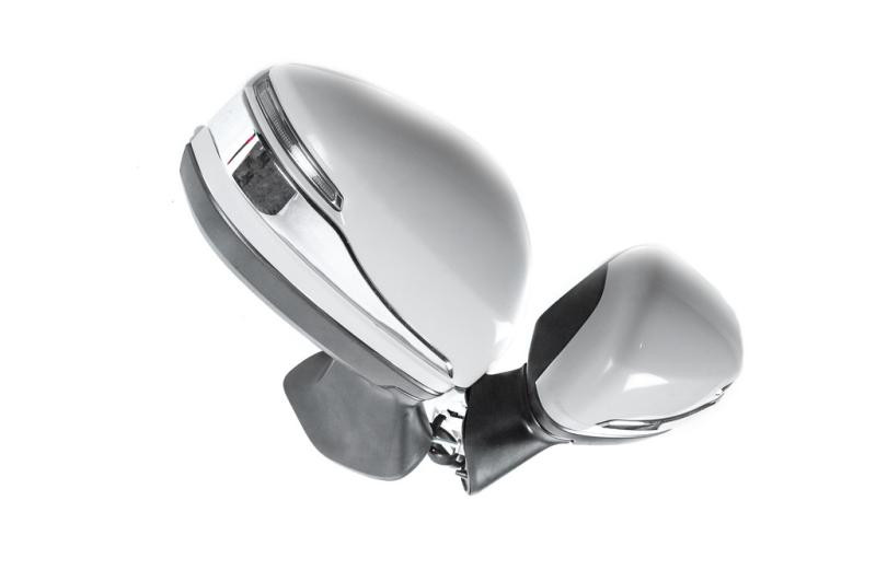 Купить Полоски на зеркала (2 шт, хром) для Toyota Land Cruiser 300