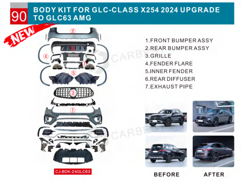 Купити Комплект обвісів GLC63 AMG для Mercedes GLC X254