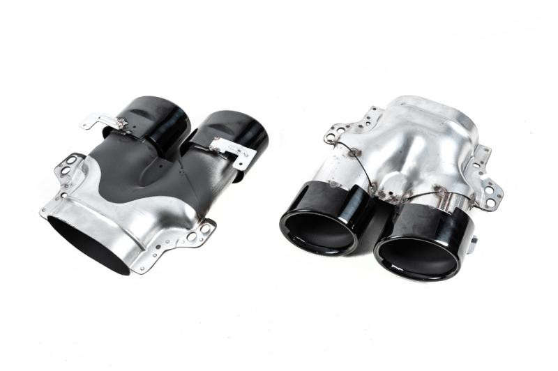 Купить Задний диффузор с насадками Black (Дизайн AMG53) для Mercedes E-class coupe C238