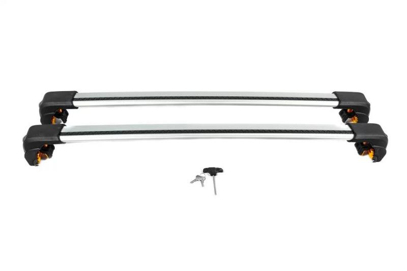 Купить Багажник (поперечины) на интегрированные рейлинги Ecem V2 120 см (2 шт) Черный для Volkswagen Touareg 2018- гг