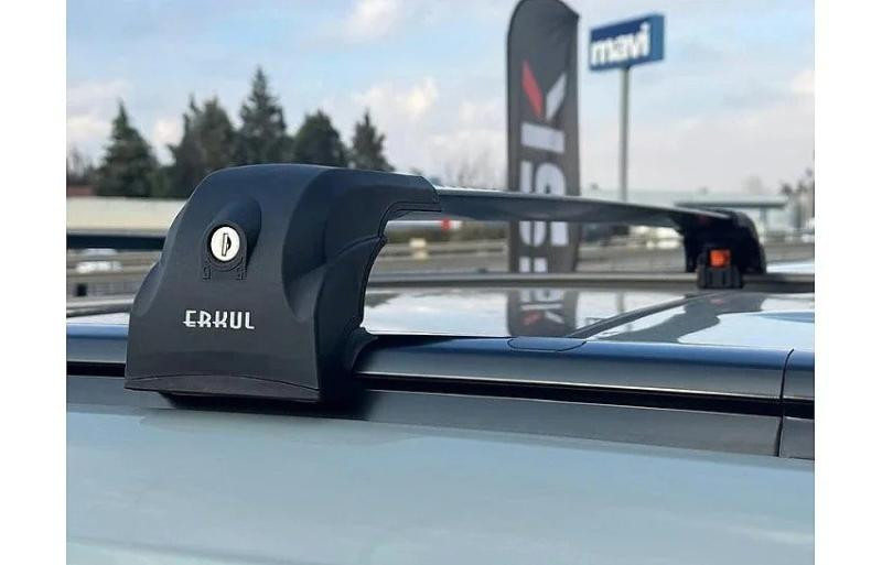 Купить Багажник (поперечины) на интегрированные рейлинги Ecem V2 120 см (2 шт) Черный для Volkswagen Touareg 2018- гг