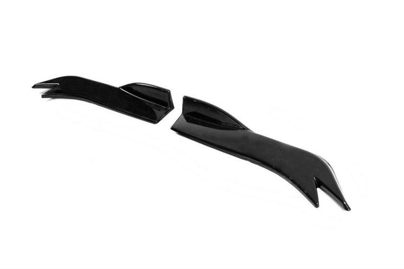 Купить Универсальные Flap накладки на боковые пороги тип-E (2 шт, черный глянец, ABS-пластик)