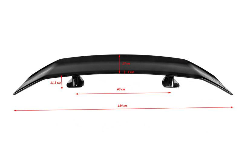 Купити Універсальний спойлер тип-B (чорний глянець, ABS-пластик)
