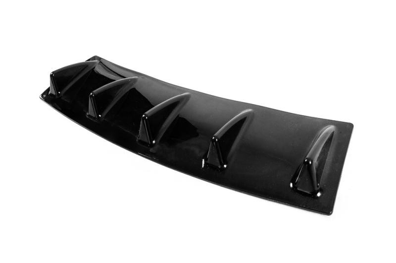 Купити Універсальний задній дифузор тип-E (чорний глянець, ABS-пластик)