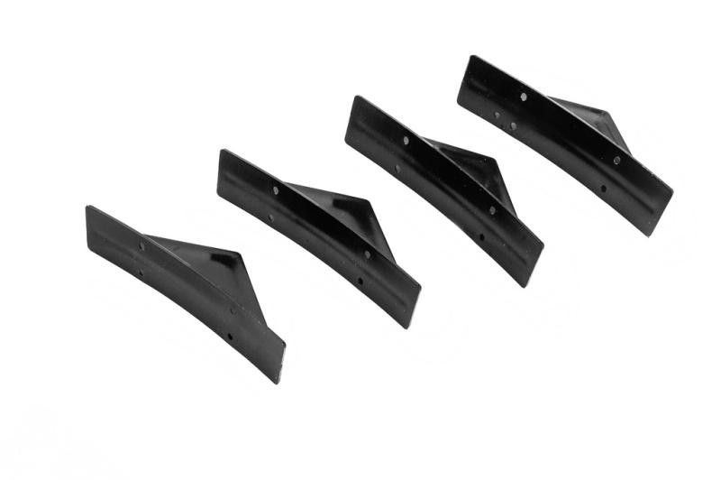 Купити Універсальний задній дифузор тип-G (4шт, чорний глянець, ABS-пластик)