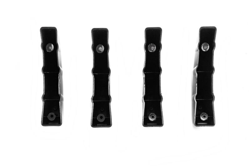 Купить Универсальный задний диффузор тип-D (4шт, черный глянец, ABS-пластик)