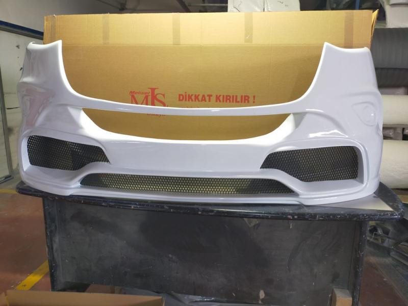 Купити Накладка на передній бампер V2 (під фарбування) для Mercedes Sprinter W907/W910 2018- рр